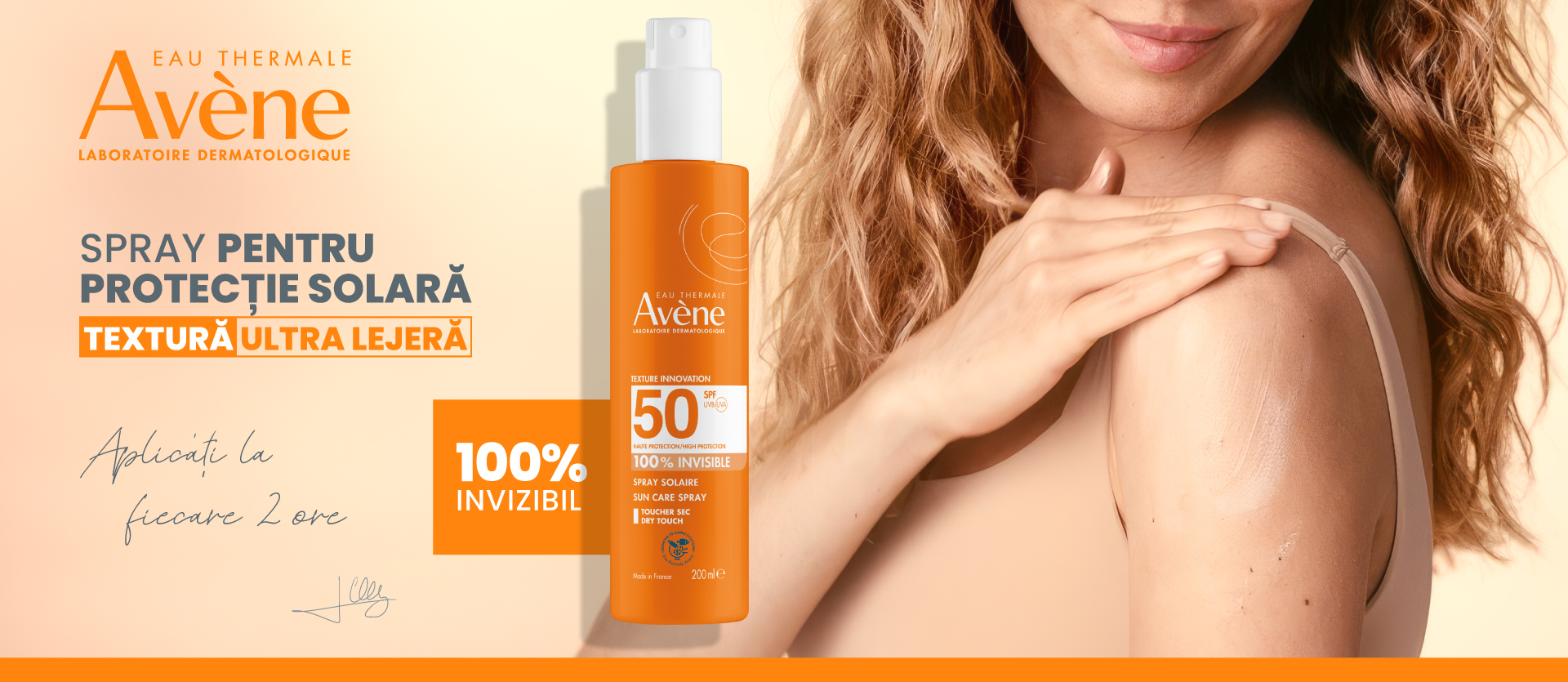 Avene Spray SPF50+ pentru adulți